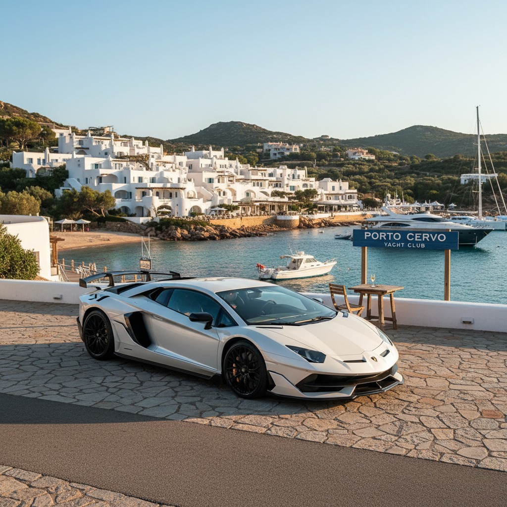 auto lamborghini a porto cervo